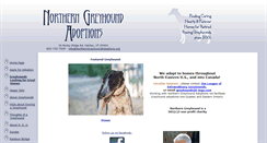 Desktop Screenshot of northerngreyhoundadoptions.org
